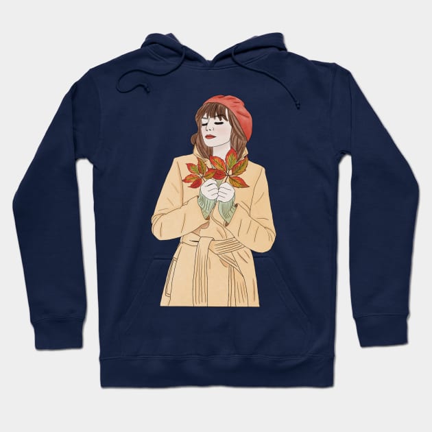 Fall girl (3) Hoodie by piscoletters